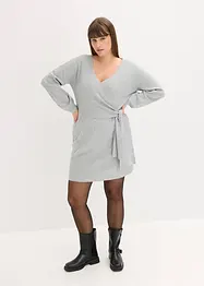 Gebreide jurk in wikkellook, bonprix