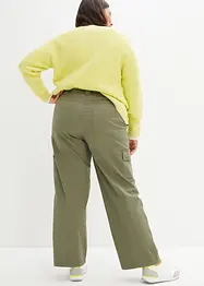 Mid waist cargo jeans in een katoenmix, bonprix