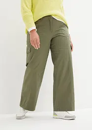 Mid waist cargo jeans in een katoenmix, bonprix