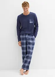 Pyjama met flanellen broek van zacht katoen, bonprix