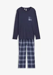 Pyjama met flanellen broek van zacht katoen, bonprix