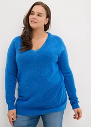 Oversized trui met V-hals, bonprix