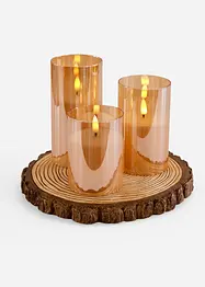 LED-object met LED-kaarsen (3-dlg. set), bonprix