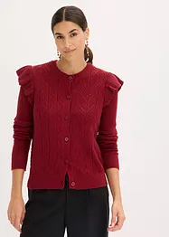 Ajour vest van katoen, bonprix
