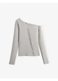 Geribde longsleeve, bonprix