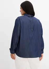 Spijkerblouse met lange manchetten, bonprix