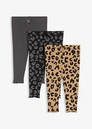 Legging van puur biologisch katoen ( set van 3), bonprix