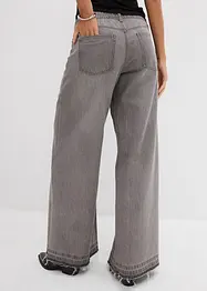Wide leg jeans mid waist, comfort tailleband, bonprix