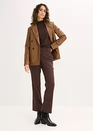 Oversized blazer van imitatieleer, bonprix