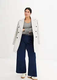 Wijd uitlopende broek met high waist, bonprix