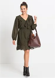 Mini jurk in wikkellook, bonprix