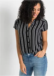 Blouse van viscose met korte mouwen, bonprix