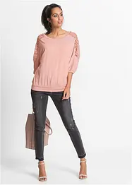 Oversized shirt in een viscosemix, bonprix