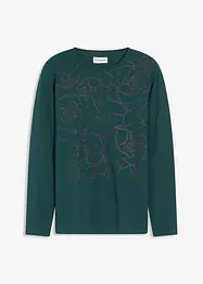 Longsleeve met rozenprint, bonprix