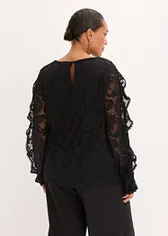Shirtblouse met kant, bonprix