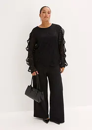 Shirtblouse met kant, bonprix