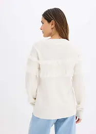 Trui met volants, bonprix