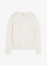 Trui met volants, bonprix