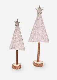 Decoratieve dennenbomen met sneeuwvlokken, bonprix
