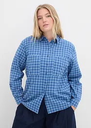 Geruite overhemdblouse van katoen, bonprix