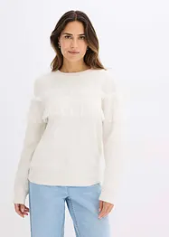 Trui met volants, bonprix