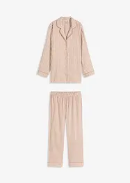 Geweven pyjama van flanel met cadeautasje (3-dlg. set), bonprix