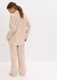 Geweven pyjama van flanel met cadeautasje (3-dlg. set), bonprix
