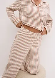 Geweven pyjama van flanel met cadeautasje (3-dlg. set), bonprix
