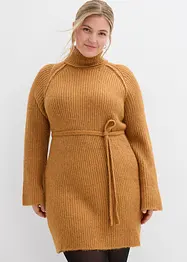 Gebreide jurk met col, bonprix