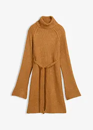 Gebreide jurk met col, bonprix