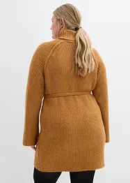 Gebreide jurk met col, bonprix