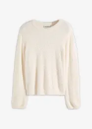 Trui in pluche look, bonprix