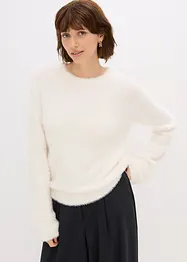 Trui in pluche look, bonprix