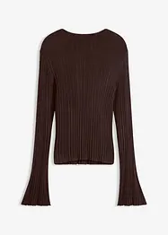 Semi-transparant gebreid shirt, bonprix