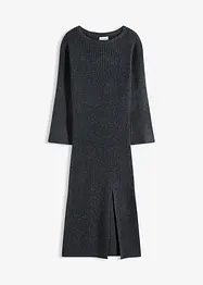 Gebreide jurk met split, bonprix