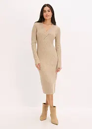 Gebreide jurk met wol, bonprix