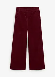 Wijde corduroy broek met high-waist comfortband, bonprix