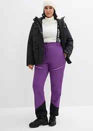 Waterafstotende skibroek van softshell met stretch, straight, bonprix
