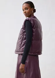 Leren bodywarmer van lamsnappa, bonprix