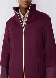 Wollen jas met binnenjas van dons (2-dlg. set), bonprix