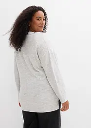 Lange oversized trui met splitten opzij, bonprix