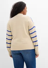 Trui met structuurstrepen, bonprix