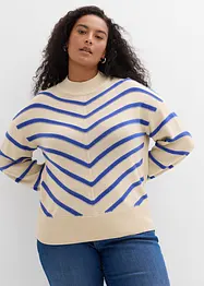 Trui met structuurstrepen, bonprix