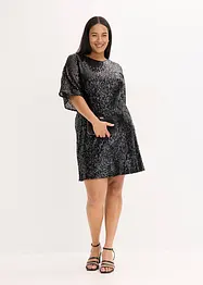 Oversized paillettenjurk, bonprix