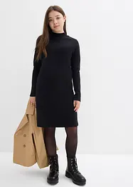 Jersey jurk met opstaande kraag, bonprix