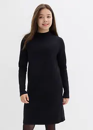 Jersey jurk met opstaande kraag, bonprix