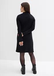 Jersey jurk met opstaande kraag, bonprix