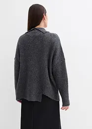 Trui met wol en een asymmetrische onderkant, bonprix