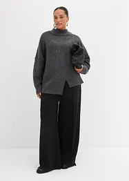 Trui met wol en een asymmetrische onderkant, bonprix