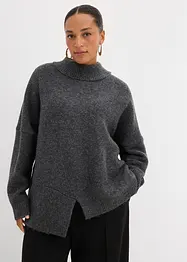 Trui met wol en een asymmetrische onderkant, bonprix